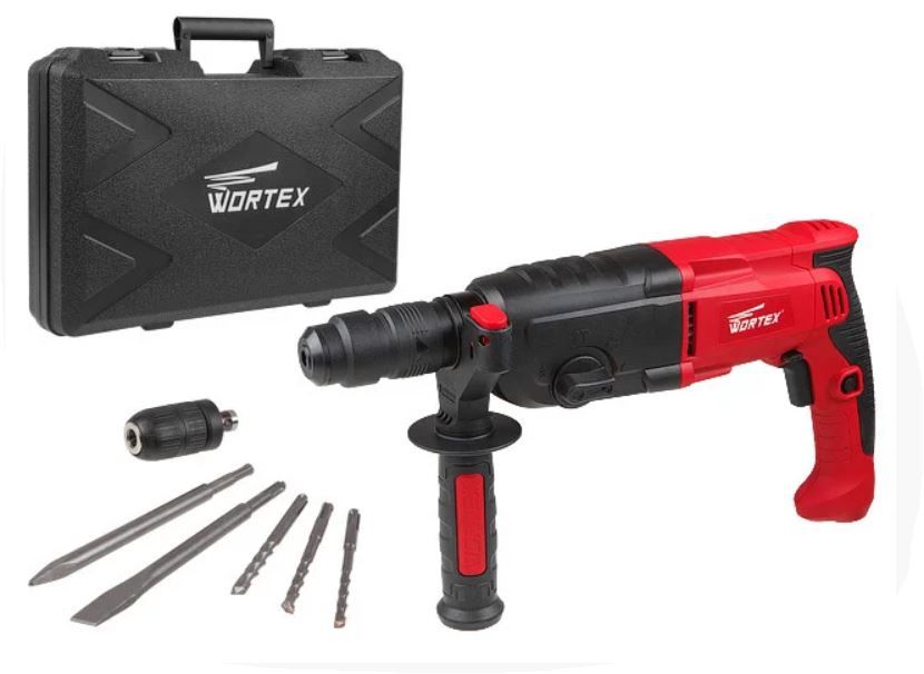 Перфоратор WORTEX RH 2829 в чемодане + 2 зубила 3 сверла (Китай) 