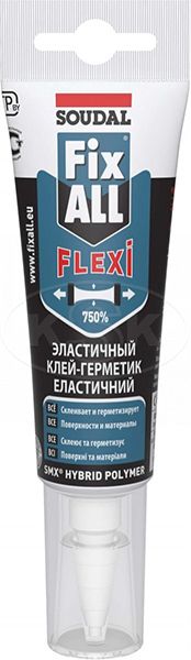 Клей-герметик гибридный «Soudal» Fix All Flexi белый 125 мл (Польша)