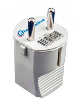 Вилка прямой ввод белая 55021 (Китай)