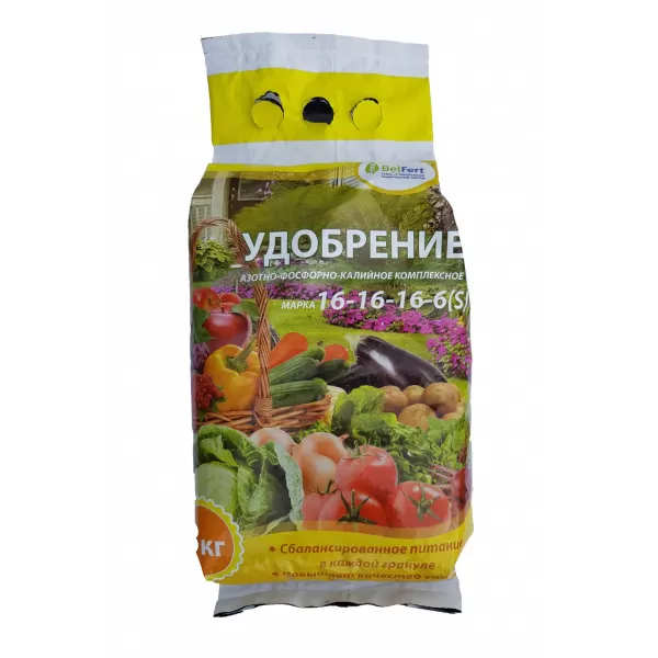 Удобрение Азотно-Фосфорно-Калийное комплексное 16:16:16 1кг (Беларусь)