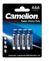 Батарейка Camelion R03P-BP4 BLUE 48/1152 (Киргизия)