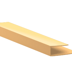 Кромочный профиль 0083 для панелей ПВХ Ю-Пласт длина 3м слоновая кость (Беларусь)