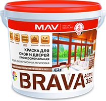 Краска MAV BRAVA АCRYL 35д для окон и дверей в Борисове