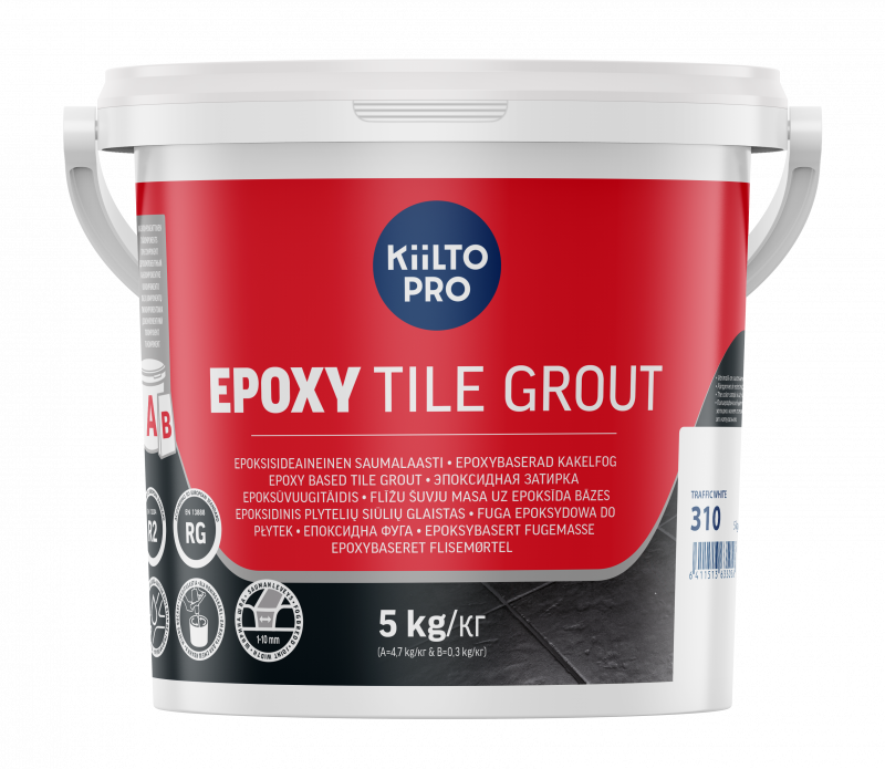 Эпоксидная затирка Kiilto Epoxy 310 кварцевый серый двухкомпонентная .