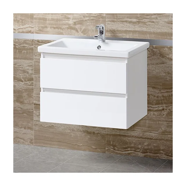 Тумба подвесная СИЕНА.70.70.20.N МДФ белый глянец (Беларусь)