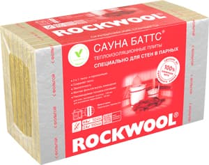 Теплоизоляция Сауна Баттс 50/600/1000 (уп=4,8м2) 1уп=0,24м3 (Россия)