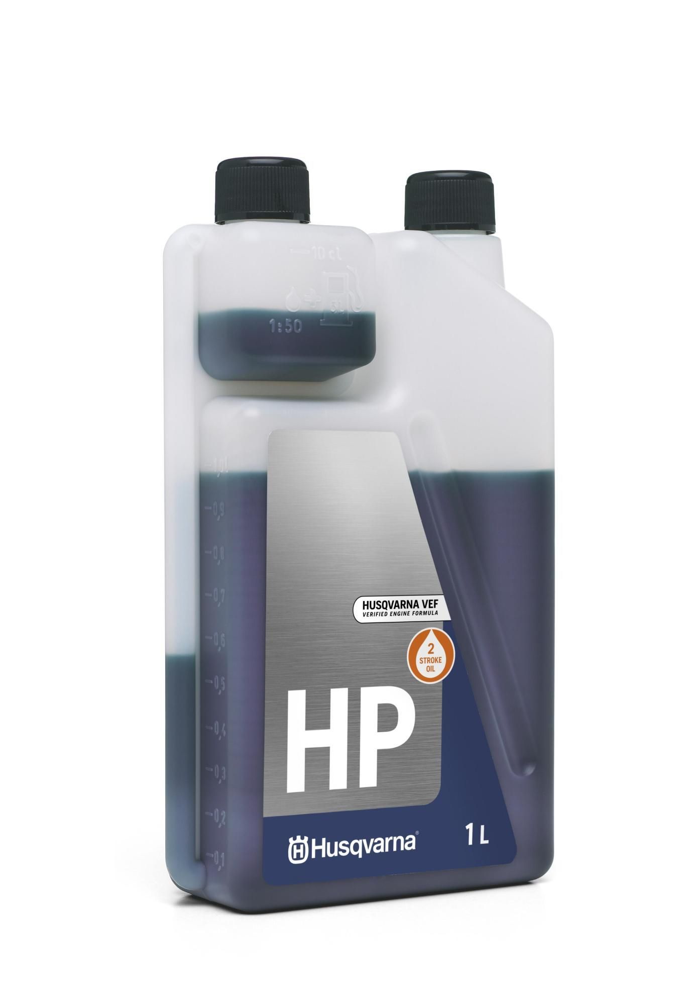 Масло 2Т HP 1л полусинтетическое с дозатором Husqvarna (Швеция)