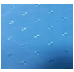Штора для ванной текстиль 100% полиэстер YQL-38 голубая (180х200 см) (Турция)