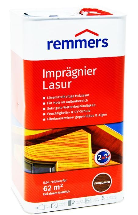 Лазурь для изделий из древесины Remmers IMPRAGNIER-LASUR NUSSBAUM  5л (Германия) в Борисове