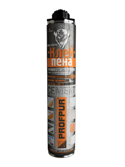 Клей-пена PROFPUR CEMENT 850мл (Беларусь)