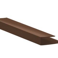 Кромочный профиль 0083 для панелей ПВХ Ю-Пласт длина 3м коричневый (Беларусь)
