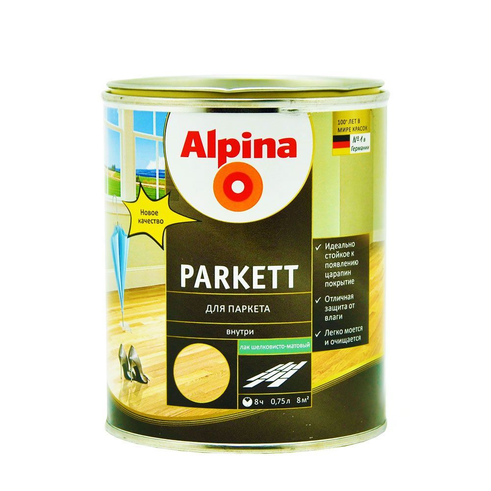 Лак алкидный для паркета Alpina Parkett в Борисове