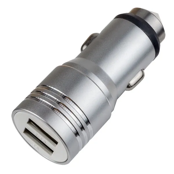 Автомобильное зарядное устройство с двумя разъемами USB 1А + 2.1A металл I4612 PERFEO (Китай)