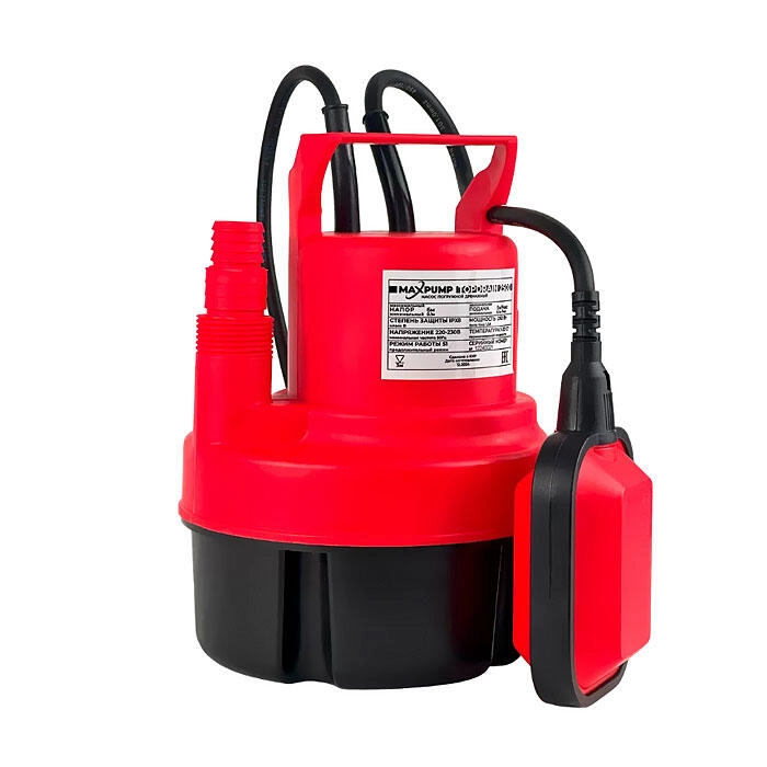 Насос погружной дренажный фекальный MAXPUMP TOPDRAIN 250D (Китай)