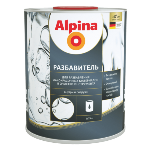 Разбавитель для лакокрасочных материалов Alpina в Борисове