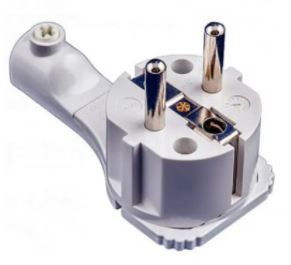 Вилка 55043 боковой ввод белая (Китай)