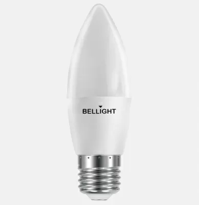 Лампа светодиодная LED Свеча C37 6W E27 3000K BELLIGHT (Австрия)