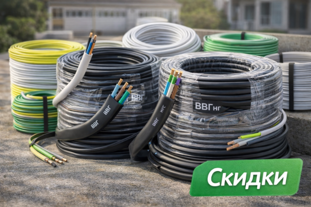 Акция на кабель и провода в бухтах