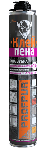 Клей-пена PROFPUR 750мл (Беларусь)
