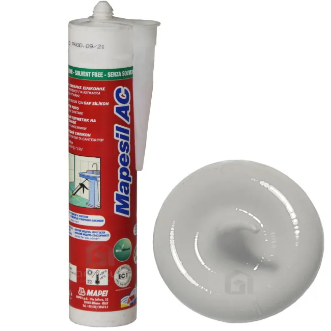Герметик силиконовый MAPEI Mapesil AC №110 Манхеттен 310 мл (Италия)