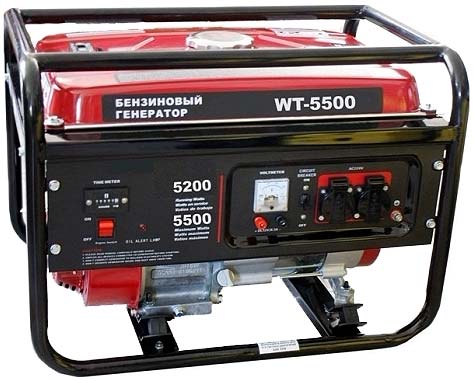 Бензогенератор WT-5500 Watt (Китай) купить | Практик