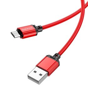 Кабель BX87 Lightning-USB 2,4А красный, 1 метр BOROFONE 3/1000 (Китай)