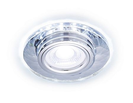 Точечный светильник S211 CL/WH хром/прозрачный MR16+3W(LED WHITE 4200K) (Китай)