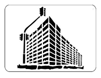 Трафарет Primacol XXL 64 "big city", (Польша)