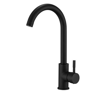 Смеситель STONE для кухни с высоким поворотным изливом черный Nordlain 21250009 (Эстония)