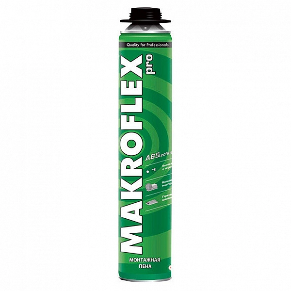 Пена монтажная оригинальная профессиональная PU PRO 750мл Makroflex (Эстония)
