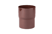 Соединитель трубы водосточной коричневый ф75 (90) (Польша)