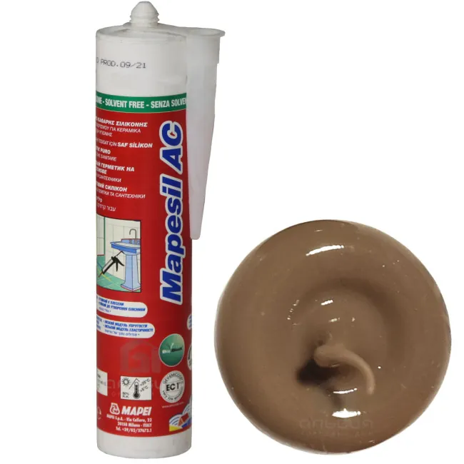 Герметик силиконовый MAPEI Mapesil AC№136 гончарная глина 310 мл (Италия)