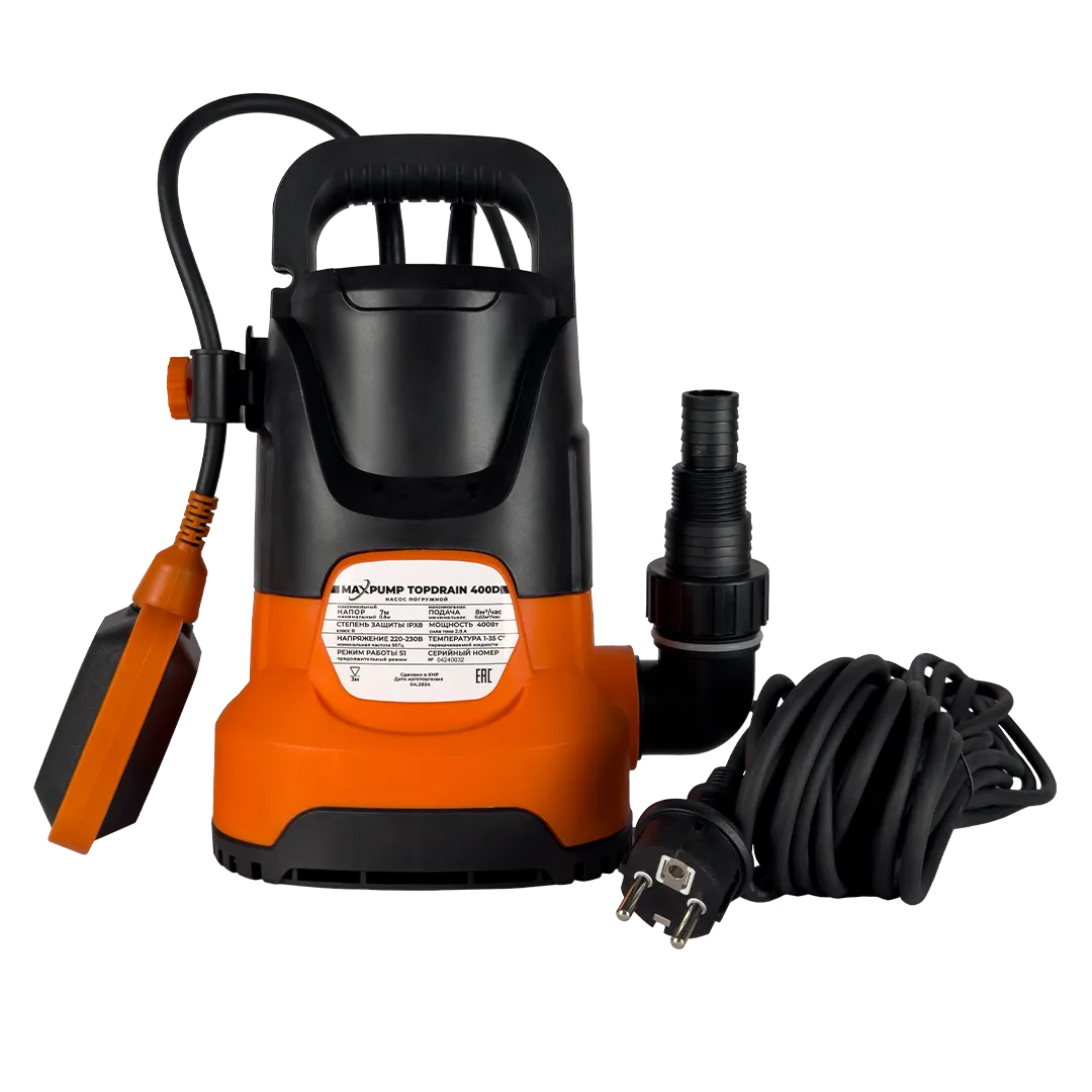 Насос погружной дренажный фекальный MAXPUMP TOPDRAIN 400D (Китай)
