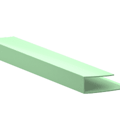 Кромочный профиль 0083 для панелей ПВХ Ю-Пласт длина 3м салатовый (Беларусь)