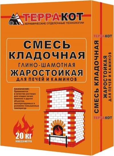 Смесь глинно-шамотная "Терракот" (5кг) (Россия) в Борисове