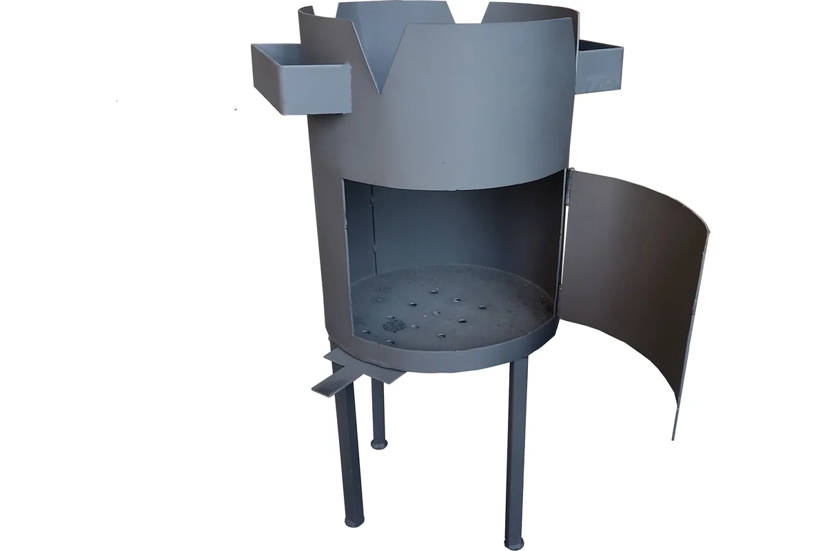 Печь для казана с дверцей и регулировкой тяги 14-16л (Беларусь)