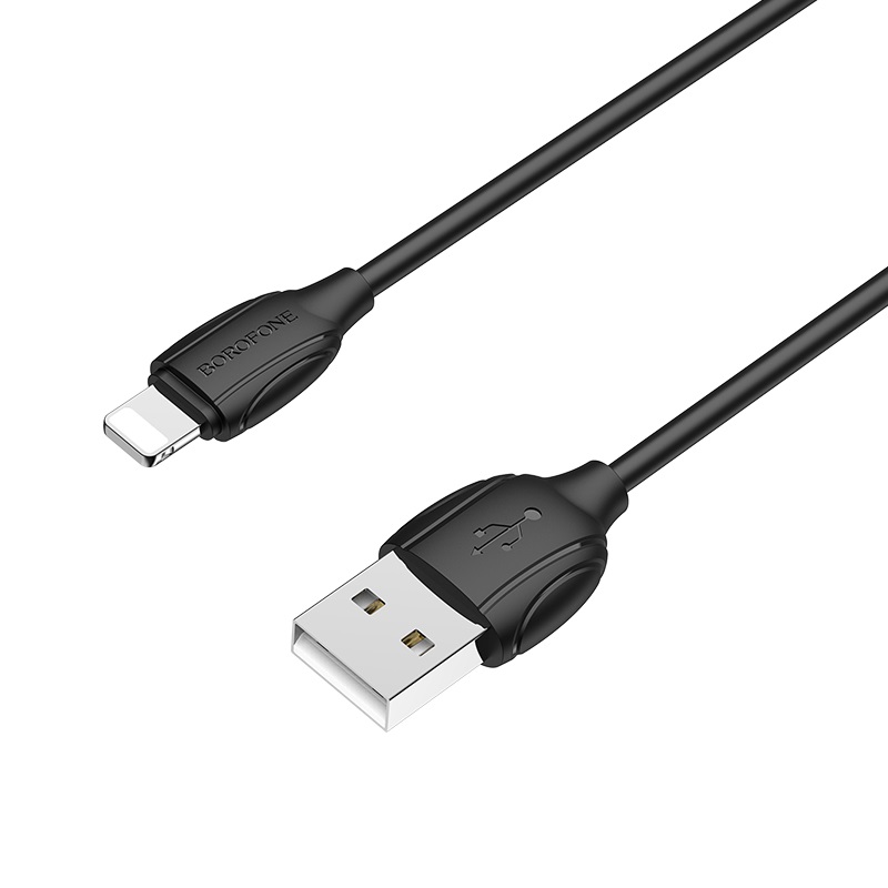 Кабель BX19 Lightning-USB 1м черный BOROFONE (Россия)