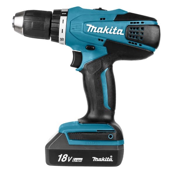 Аккумуляторный дрель-шуруповерт MAKITA DF 457 DWE в чемодане