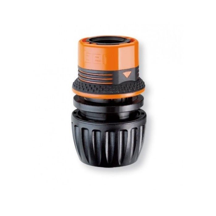 Коннектор универсальный с аквастопом Claber Ergogrip 1/2”-5/8”-3/4” (блистер) (Италия)