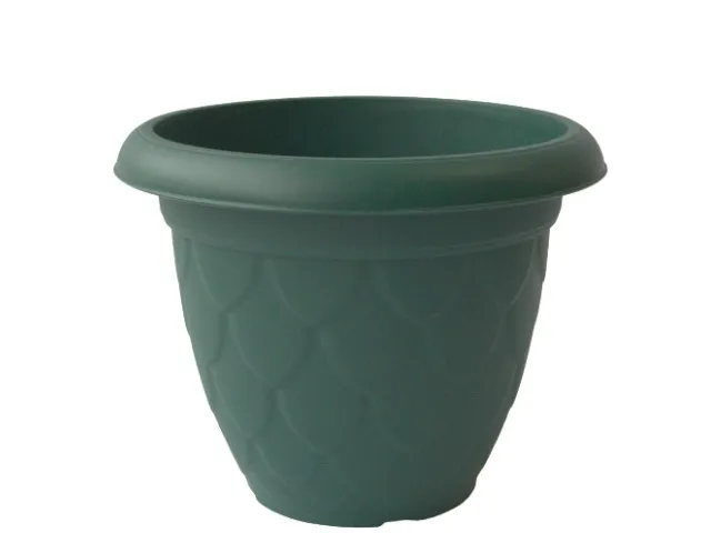 Горшок для цветов №10 зеленый 25л с поддоном (Россия)