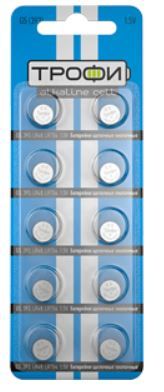 Элемент питания  Трофи G5 393 LR754 LR48 200/1 (Россия)