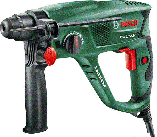 Перфоратор Bosch PBH 2100 RE в чемодане + набор оснастки (Германия) regbnm