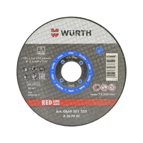 Круг отрезной D355*3,0*25,4 мм прямой RED LINEсталь