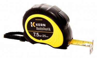 Рулетка измерительная ANTISHOCK, 5м/25мм, 2-сторонняя, магнит KERN KE200004 (Китай)