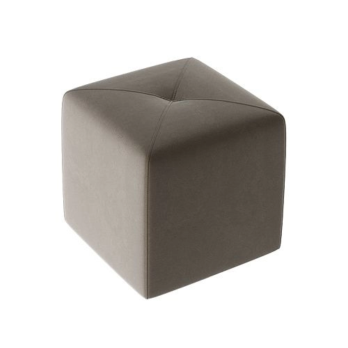 Пуф Тип 6, велюр коричневый, 400*400*430 (Россия)