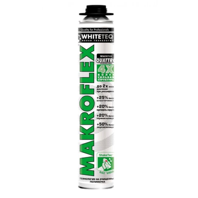 Пена монтажная WHITETEQ PRO 750 МK, MAKROFLEX