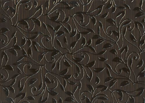 Керамическая плитка декор Глория 25*35см коричневый (Беларусь)