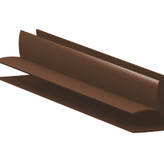 Наружный профиль 0085 для панелей ПВХ Ю-Пласт длина 3м коричневый (Беларусь)