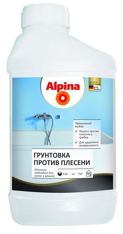 Грунтовка Alpina ИП 1Д против плесени 1л в Борисове