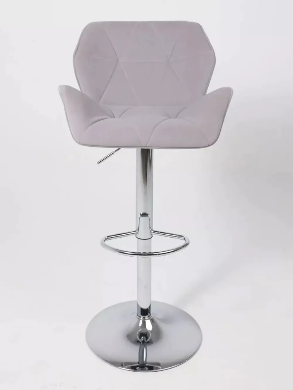 Кресло BERLIN B Kiton 722 серый велюр/хром (Беларусь)